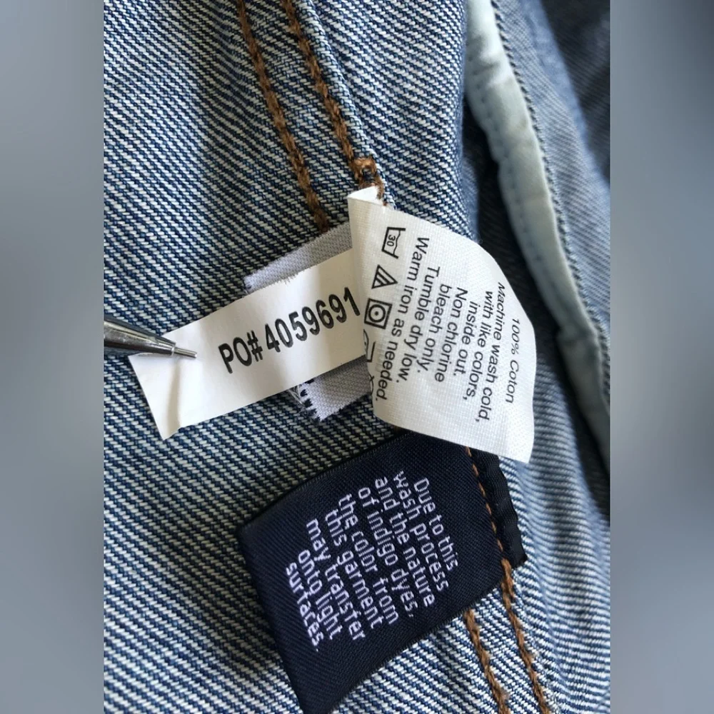 Madewell The Jean Jacket In Printer Wash Size: S - Picture 9 of 14